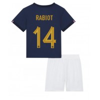 Dres Francuska Adrien Rabiot #14 Domaci za djecu SP 2022 Kratak Rukav (+ kratke hlače)